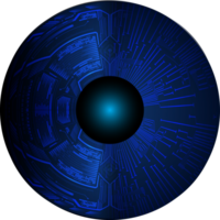 recorte de ojo de tecnología moderna png