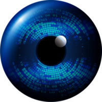 recorte de ojo de tecnología moderna png