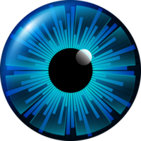 recorte de ojo de tecnología moderna png