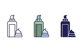 Shaving foam vector icon