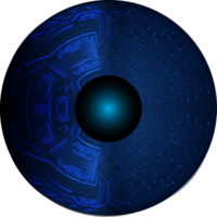 recorte de ojo de tecnología moderna png