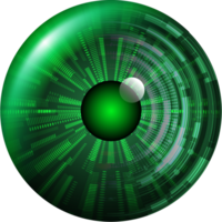 recorte de ojo de tecnología moderna png