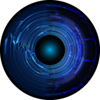 recorte de ojo de tecnología moderna png