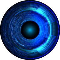 recorte de ojo de tecnología moderna png