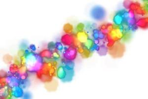 Rainbow Bokeh Banner Design Element vector