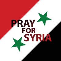 Pray for Syria premium vector illustration