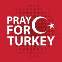 Pray for Turkey premium vector illustration