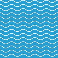 Seamless White Wave Pattern On Blue Background vector