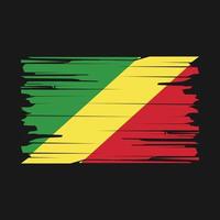 Congo Flag Brush Vector