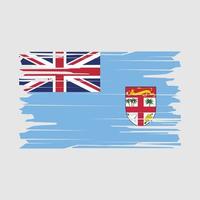 vector de pincel de bandera de fiyi