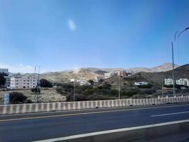 Taif, Saudi Arabia, March 2023 - Beautiful daytime view of streets and buildings in Taif, Saudi Arabia. photo