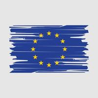 European Flag Brush Vector