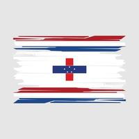 Netherlands Flag Brush Vector