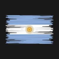 cepillo de bandera argentina vector