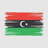 Libya Flag Brush vector