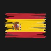 Spain Flag Brush vector