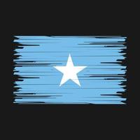 cepillo de bandera de somalia vector