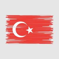 Turkey Flag Brush vector