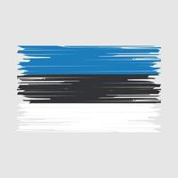 cepillo de bandera de Estonia vector