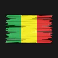 Mali Flag Brush vector