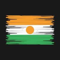 Niger Flag Brush vector