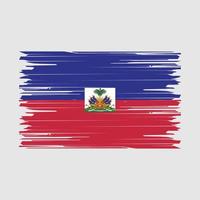 Haiti Flag Brush vector