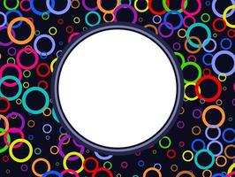 Retro Rings Page Border Template