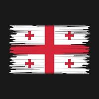 Georgia Flag Brush vector