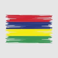 Mauritius Flag Brush vector