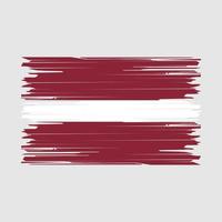 Latvia Flag Brush vector