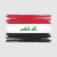 Iraq Flag Brush vector