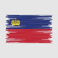 cepillo de bandera de Liechtenstein vector