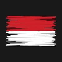 Monaco Flag Brush vector