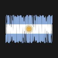 Argentina Flag Brush Vector