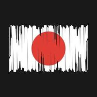 Japan Flag Brush Vector