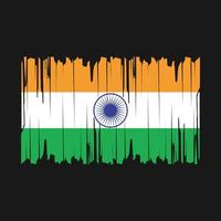 vector de pincel de bandera india