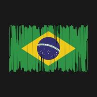 Brazil Flag Brush Vector