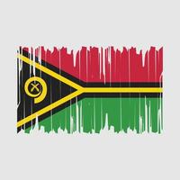 Vanuatu Flag Brush Vector