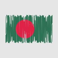 vector de pincel de bandera de bangladesh