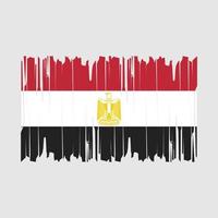 vector de pincel de bandera de egipto