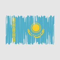Kazakhstan Flag Brush Vector