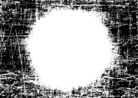 grunge gräns textur bakgrund. abstrakt ram täcka över. png grafisk illustration med transparent bakgrund.