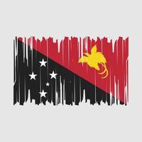 Papua Flag Brush Vector