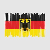 vector de pincel de bandera de alemania