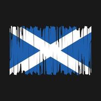 Scotland Flag Brush Vector
