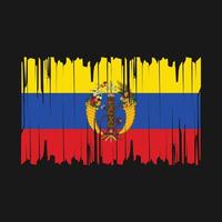 Colombia Flag Brush Vector