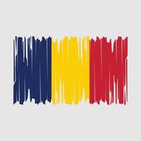 Chad Flag Brush Vector