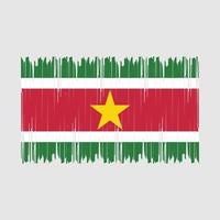 Suriname Flag Brush Vector Illustration