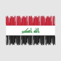 Iraq  Flag Brush Vector Illustration