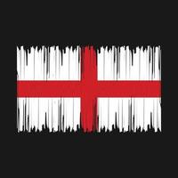 England Flag Brush Vector Illustration